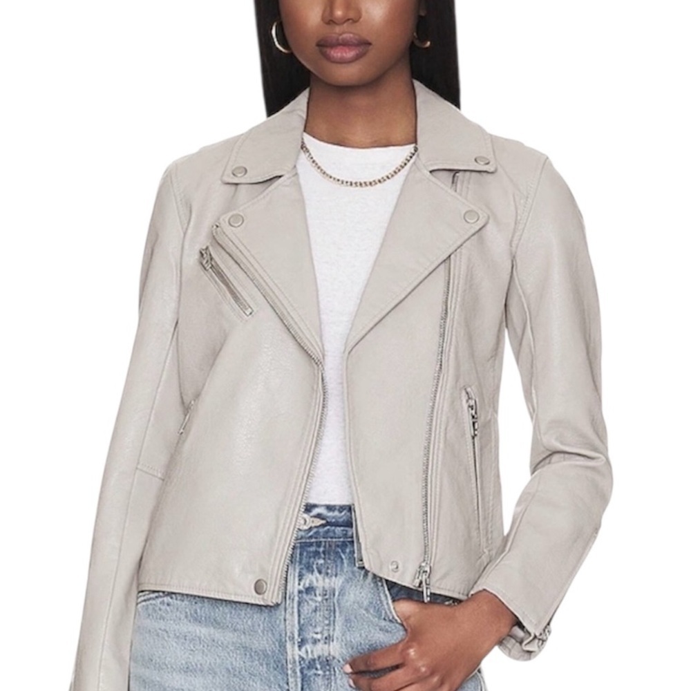 Blank NYC | Women’s On The Rocks Vegan Leather Moto Jacket Size Large